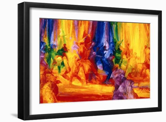 Dance 1, 2000-Bayo Iribhogbe-Framed Giclee Print