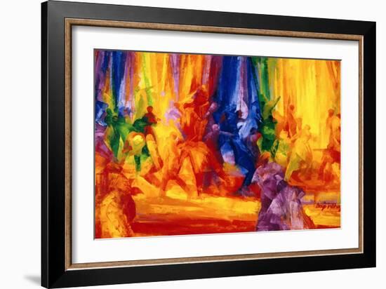 Dance 1, 2000-Bayo Iribhogbe-Framed Giclee Print