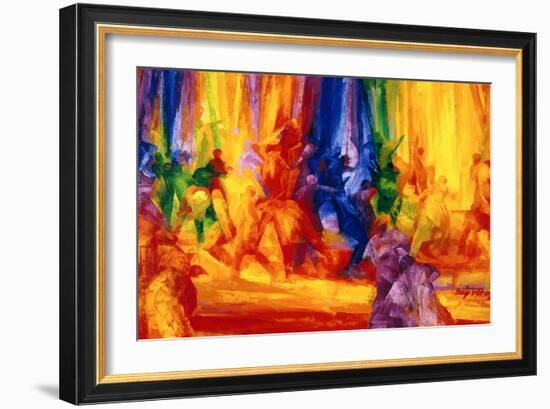 Dance 1, 2000-Bayo Iribhogbe-Framed Giclee Print