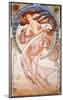 Dance, 1898-Alphonse Mucha-Mounted Art Print