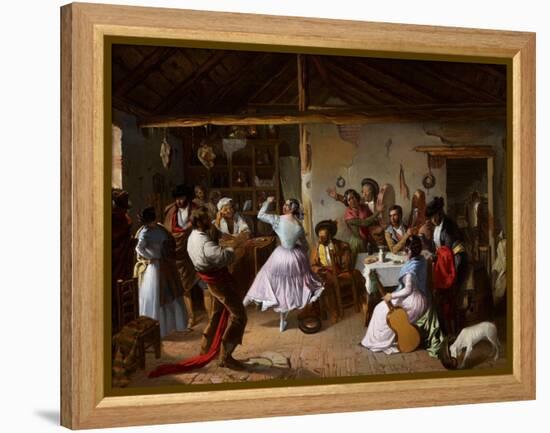 Dance at a Country Inn-Rafael Benjumea-Framed Premier Image Canvas