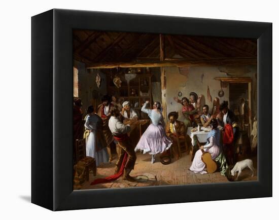 Dance at a Country Inn-Rafael Benjumea-Framed Premier Image Canvas