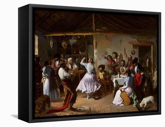 Dance at a Country Inn-Rafael Benjumea-Framed Premier Image Canvas