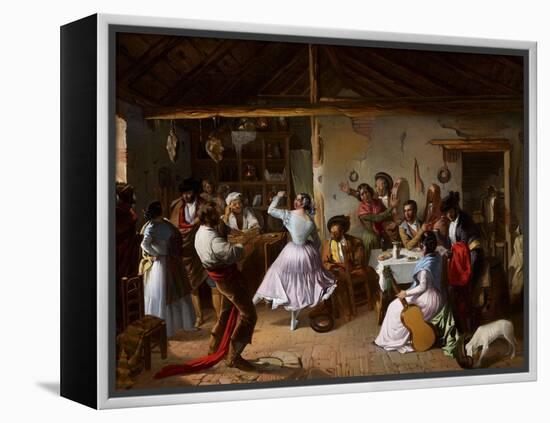 Dance at a Country Inn-Rafael Benjumea-Framed Premier Image Canvas