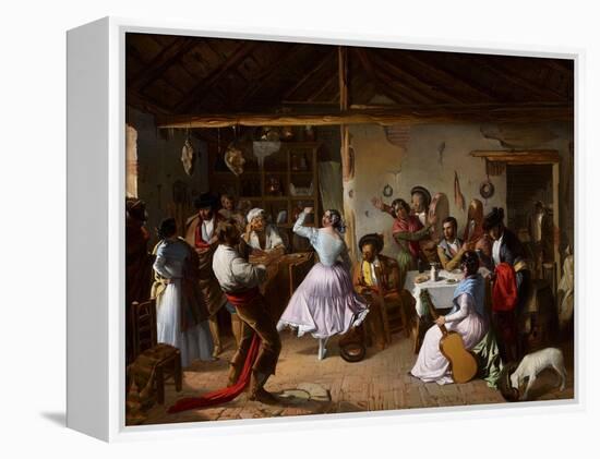 Dance at a Country Inn-Rafael Benjumea-Framed Premier Image Canvas