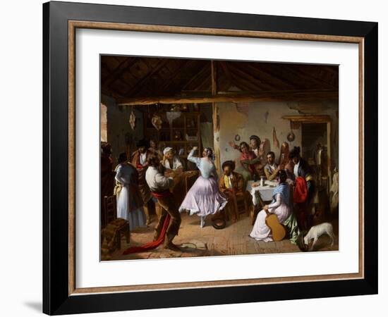 Dance at a Country Inn-Rafael Benjumea-Framed Giclee Print