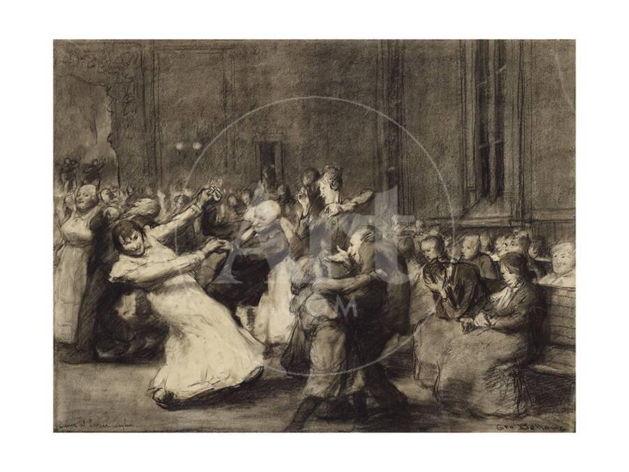 Vintage Insane Asylum Porn - Dance at Insane Asylum, 1907 Giclee Print by George Wesley Bellows | Art.com