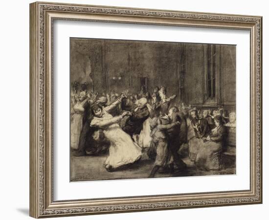 Dance at Insane Asylum, 1907-George Wesley Bellows-Framed Giclee Print