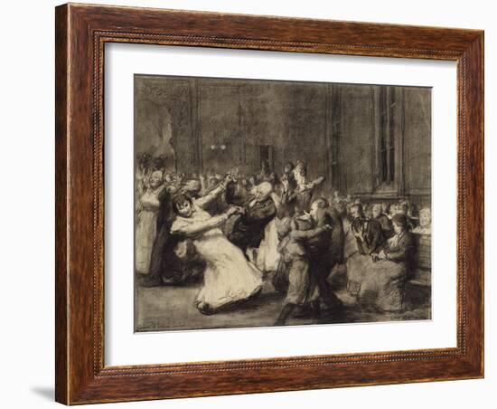 Dance at Insane Asylum, 1907-George Wesley Bellows-Framed Giclee Print