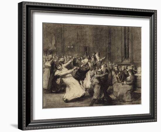 Dance at Insane Asylum, 1907-George Wesley Bellows-Framed Giclee Print