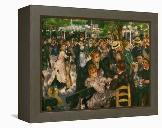 Dance at the Moulin De La Galette, 1876-Pierre-Auguste Renoir-Framed Premier Image Canvas