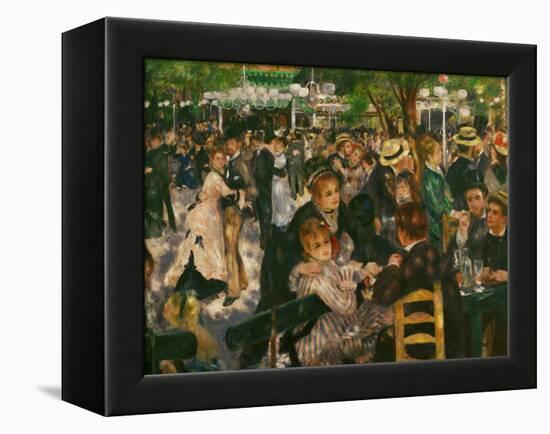 Dance at the Moulin De La Galette, 1876-Pierre-Auguste Renoir-Framed Premier Image Canvas