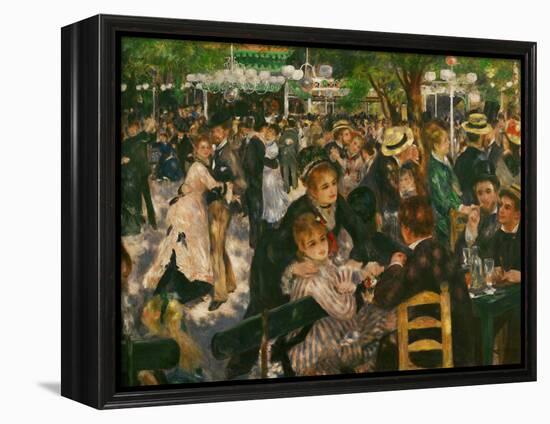 Dance at the Moulin De La Galette, 1876-Pierre-Auguste Renoir-Framed Premier Image Canvas