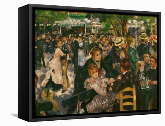 Dance at the Moulin De La Galette, 1876-Pierre-Auguste Renoir-Framed Premier Image Canvas