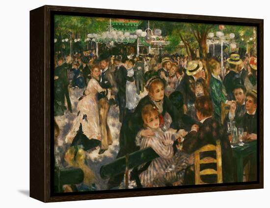 Dance at the Moulin De La Galette, 1876-Pierre-Auguste Renoir-Framed Premier Image Canvas