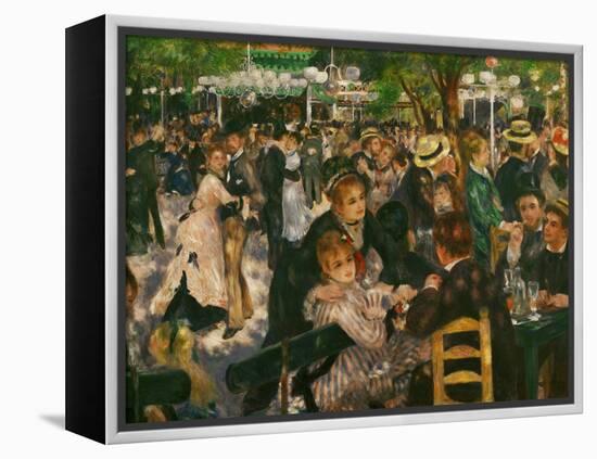 Dance at the Moulin De La Galette, 1876-Pierre-Auguste Renoir-Framed Premier Image Canvas