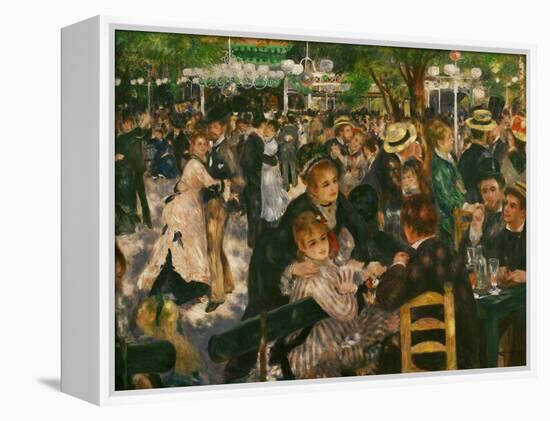 Dance at the Moulin De La Galette, 1876-Pierre-Auguste Renoir-Framed Premier Image Canvas