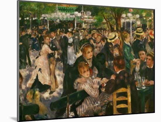 Dance at the Moulin De La Galette, 1876-Pierre-Auguste Renoir-Mounted Giclee Print