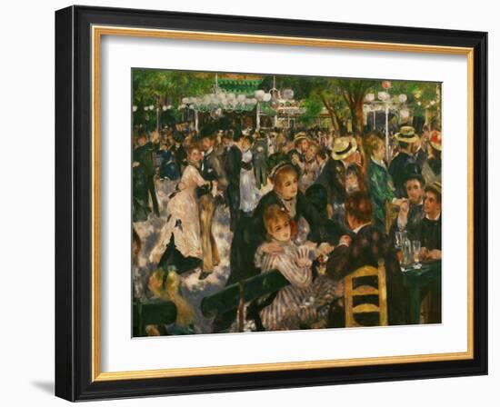 Dance at the Moulin De La Galette, 1876-Pierre-Auguste Renoir-Framed Giclee Print