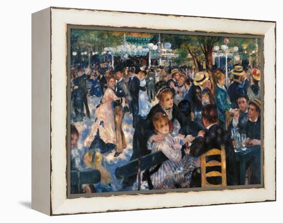 Dance at the Moulin De La Galette-Pierre-Auguste Renoir-Framed Premier Image Canvas