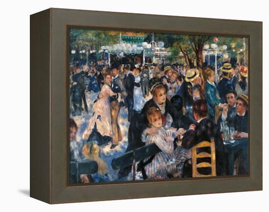 Dance at the Moulin De La Galette-Pierre-Auguste Renoir-Framed Premier Image Canvas