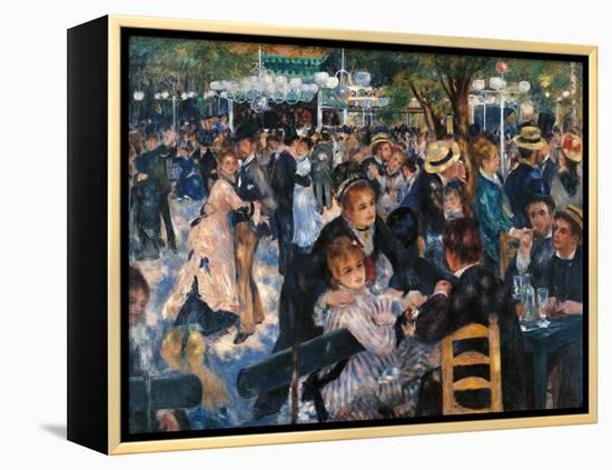 Dance at the Moulin De La Galette-Pierre-Auguste Renoir-Framed Premier Image Canvas