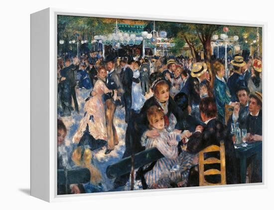 Dance at the Moulin De La Galette-Pierre-Auguste Renoir-Framed Premier Image Canvas