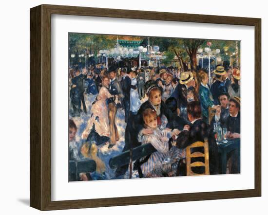 Dance at the Moulin De La Galette-Pierre-Auguste Renoir-Framed Giclee Print