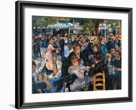 Dance at the Moulin De La Galette-Pierre-Auguste Renoir-Framed Giclee Print