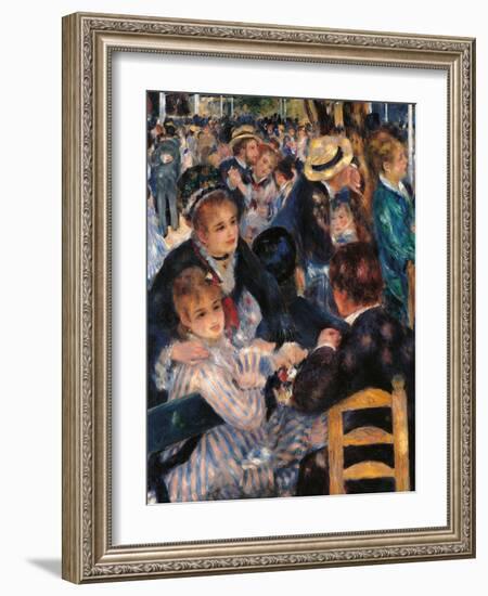 Dance at the Moulin De La Galette-Pierre-Auguste Renoir-Framed Giclee Print