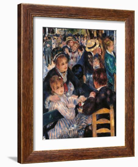 Dance at the Moulin De La Galette-Pierre-Auguste Renoir-Framed Giclee Print