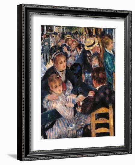 Dance at the Moulin De La Galette-Pierre-Auguste Renoir-Framed Giclee Print