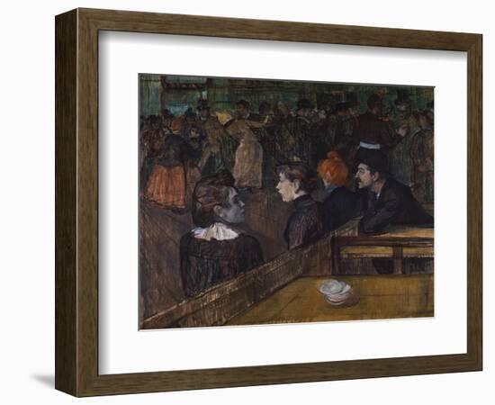 Dance at the Moulin de la Galette-Henri de Toulouse-Lautrec-Framed Giclee Print