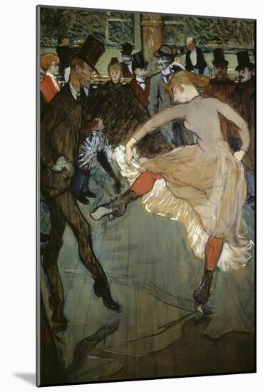 Dance at the Moulin Rouge-Henri de Toulouse-Lautrec-Mounted Giclee Print