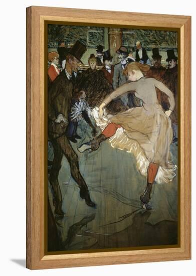 Dance at the Moulin Rouge-Henri de Toulouse-Lautrec-Framed Premier Image Canvas