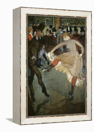 Dance at the Moulin Rouge-Henri de Toulouse-Lautrec-Framed Premier Image Canvas
