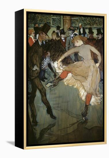 Dance at the Moulin Rouge-Henri de Toulouse-Lautrec-Framed Premier Image Canvas