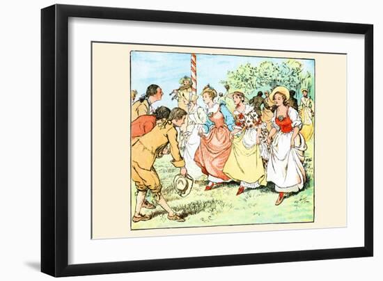 Dance at the My Pole-Randolph Caldecott-Framed Art Print