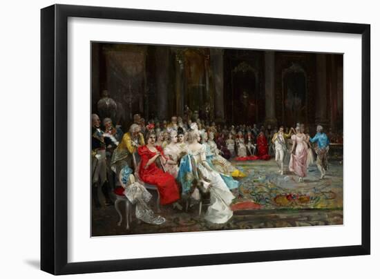 Dance at the Palace - Lucas Villaamil, Eugenio (1858-1919) - 1894 - Oil on Canvas - 55X110 - Museo-Eugenio Lucas Villaamil-Framed Giclee Print