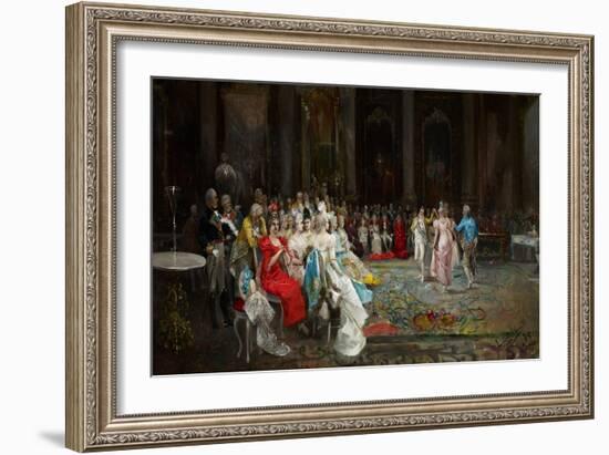 Dance at the Palace-Eugenio Lucas Villaamil-Framed Giclee Print