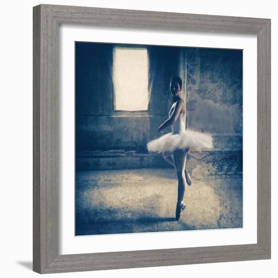 Dance Audition-Roswitha Schleicher-Schwarz-Framed Photographic Print