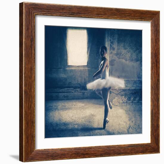 Dance Audition-Roswitha Schleicher-Schwarz-Framed Photographic Print