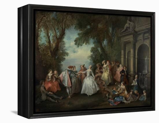 Dance before a Fountain, c.1724-Nicolas Lancret-Framed Premier Image Canvas