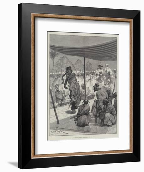 Dance before the King of the Sofas in West Africa-Richard Caton Woodville II-Framed Giclee Print