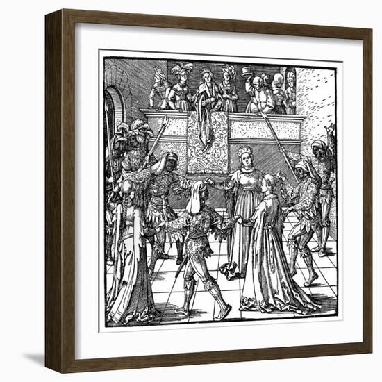 Dance by Torchlight, Augsburg, 1516-Albrecht Durer-Framed Giclee Print