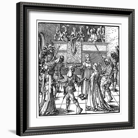 Dance by Torchlight, Augsburg, 1516-Albrecht Durer-Framed Giclee Print