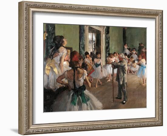 Dance Class-Edgar Degas-Framed Art Print