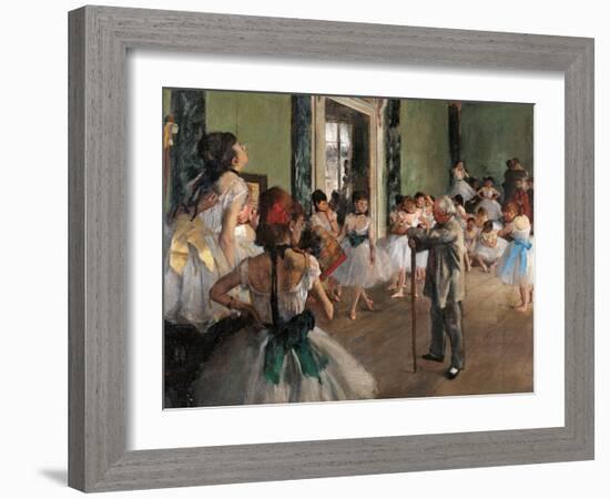 Dance Class-Edgar Degas-Framed Art Print