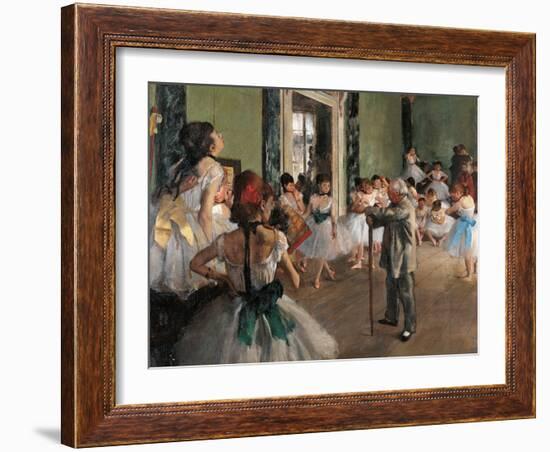 Dance Class-Edgar Degas-Framed Art Print