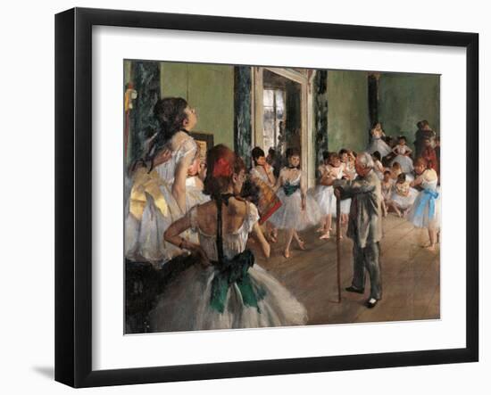 Dance Class-Edgar Degas-Framed Art Print